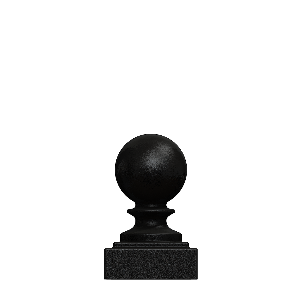 Details about   8 x Gold Sphere Round Top Fence Finials & 4" Black Fence Post Caps UK Mde GT0071 